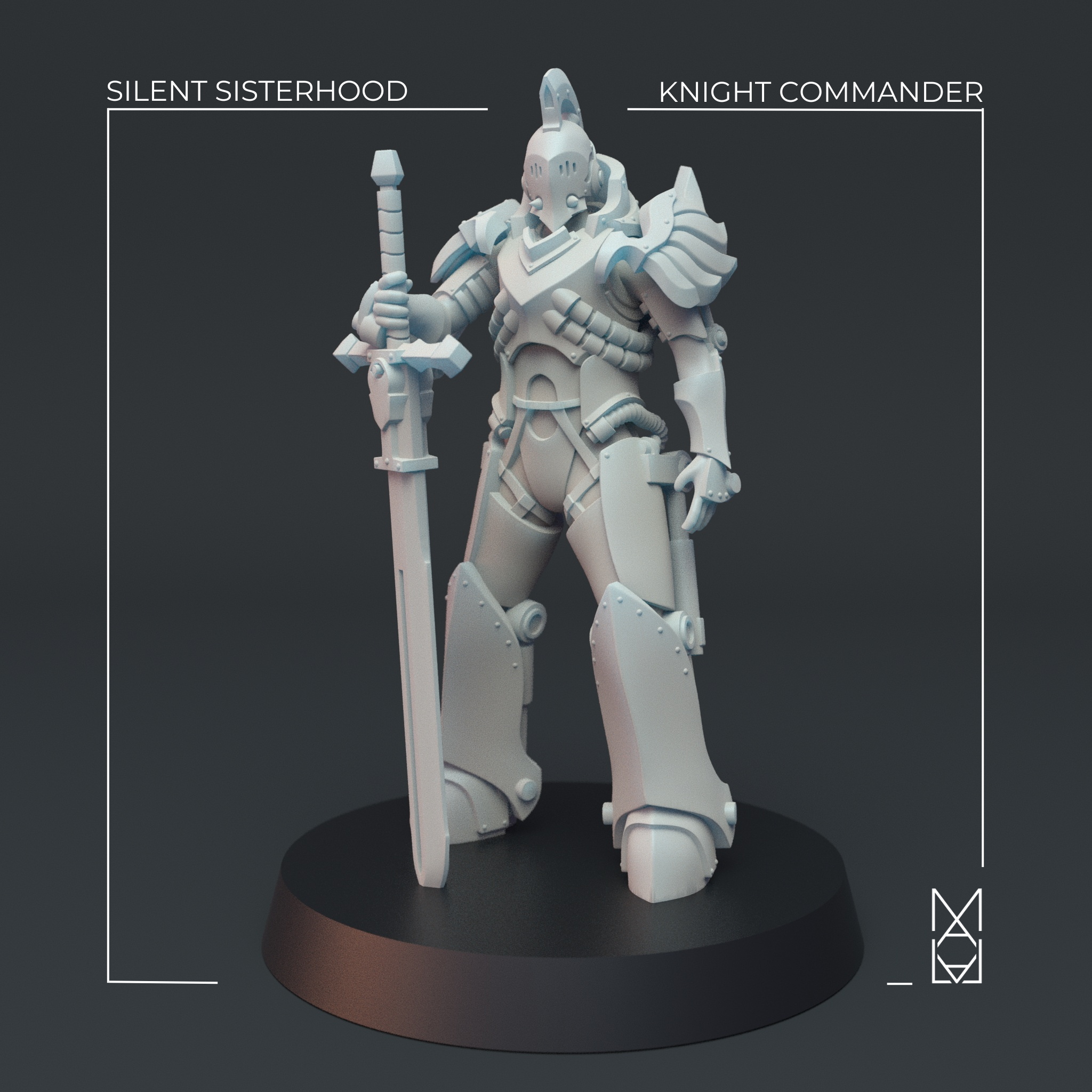 Silent Sisterhood Knight Commander (Pre-Supported)